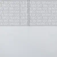 Пленка для цветов матовая, «Письмо прозрачное», 58×58 см, белый