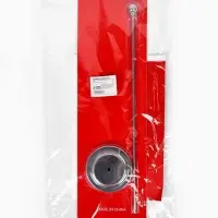 Флагшток настольный с флагом России, круг 2&times;7 см, 30&times;7 см, серебро