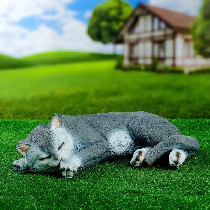 Садовая фигура из полистоуна &laquo;Кот Кузя&raquo;, 13&times;24&times;40 см