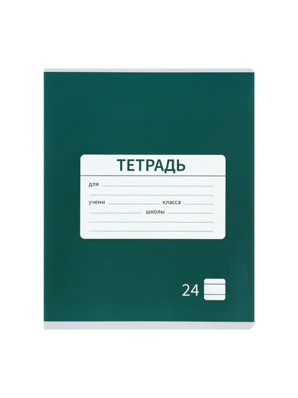 Комплект тетрадей из 10 штук, 24 листа в линию Calligrata &laquo;Однотонная Новая Школьная. Эконом&raquo;, обложка мелованная бумага, ВД-лак, блок №2, белизна 75% (серые листы), 5 видов по 2 штуки