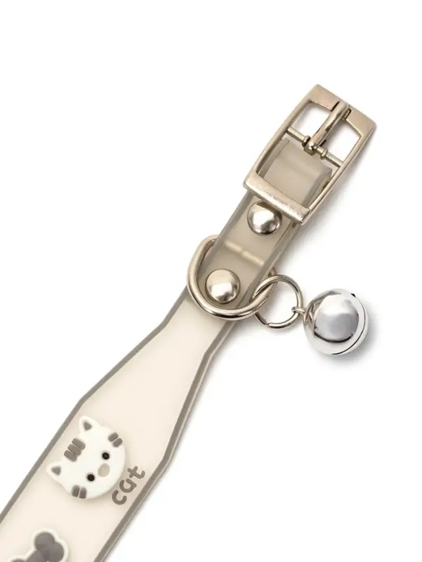 Ошейник для кошек &laquo;Котя&raquo;, 30&times;1 см, со светоотражающим покрытием, серый