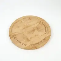 Менажница &laquo;Цветы&raquo; из бамбука, 25 см