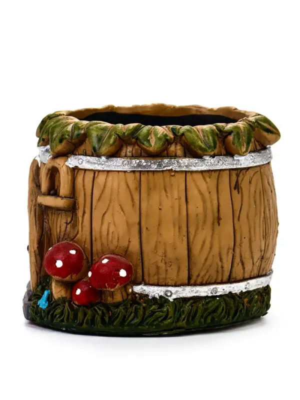 Кашпо "Домик рельеф" 10 х 10 х 8 см