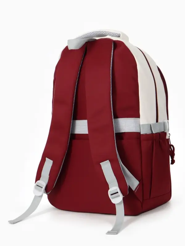 Рюкзак школьный, с кошельком, 4 кармана, 33&times;14&times;43 см, бордовый