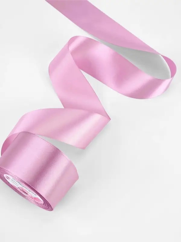 Лента атласная, 50 мм, 23&plusmn;1 м, светло-сиреневая №45