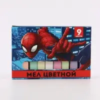 Мелки цветные для асфальта и школьной доски, 9 шт., &laquo;Супергерой&raquo;