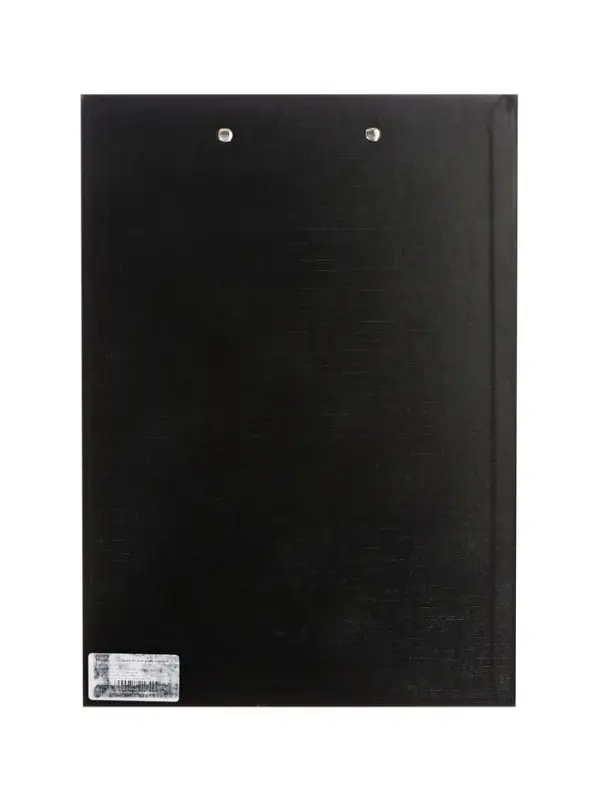 Планшет с зажимом А4, 2 мм, Calligrata прочный, картон/бумвинил, черный (клипборд)