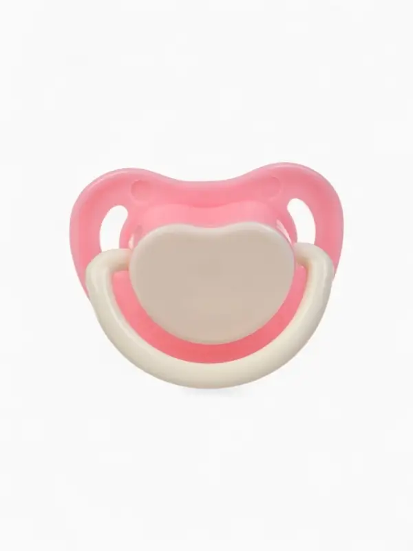 Соска-пустышка анатомическая, силикон, от 0 мес., розовая