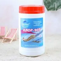 Дезинфицирующее средство Aqualand Хлор-90Т, таблетки 20 г, 1 кг