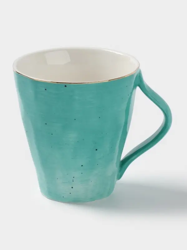 Кружка Доляна &laquo;Млечный путь&raquo;, 300 мл, фарфор, бирюзовая