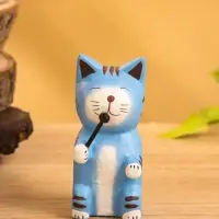 Сувенир «Кот с микрофоном», 3×4×8 см, дерево, МИКС