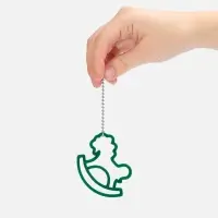 Подвеска «Лошадка-качалка», 3D-печать, зеленая Подвеска «Лошадка-качалка», 3D-печать, зеленая