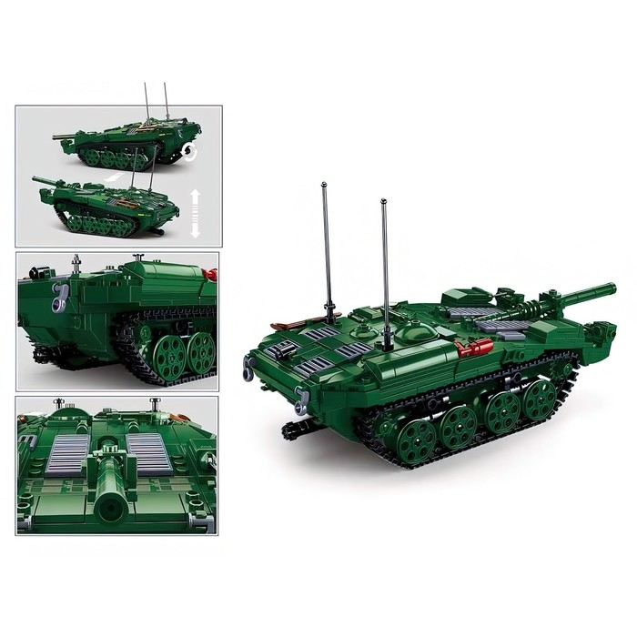 Конструктор «Модельки. Шведский танк STRV103», 692 детали Конструктор «Модельки. Шведский танк STRV103», 692 детали