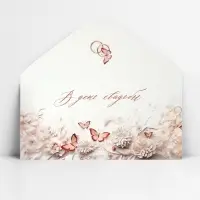 Конверт для денег &laquo;В день свадьбы&raquo;, 16.5&times;8 см