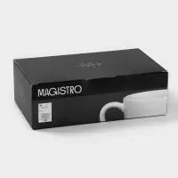 Набор кружек Magistro Mien, 270 мл, 6 шт., фарфор, белый