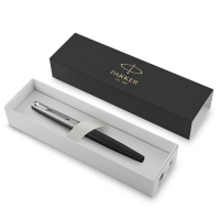 Ручка перьевая Parker Jotter Core F63 Bond Street Black CT M, корпус из нержавеющей стали