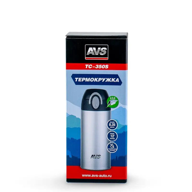 Термокружка AVS TC-350S 0,35 л.(серебр.)