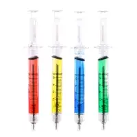 Ручка-прикол Calligrata &laquo;Шприц с жидкостью&raquo;, синий стержень, шариковая, МИКС