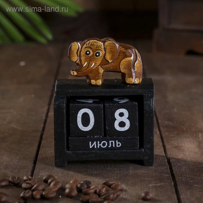 Настольный календарь Настольный календарь "Слон" 4х7х9 см