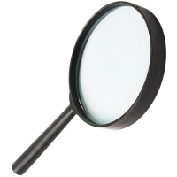 Лупа Attache, увеличение х5, диаметр 90 мм, цв.черный, карт/кор.