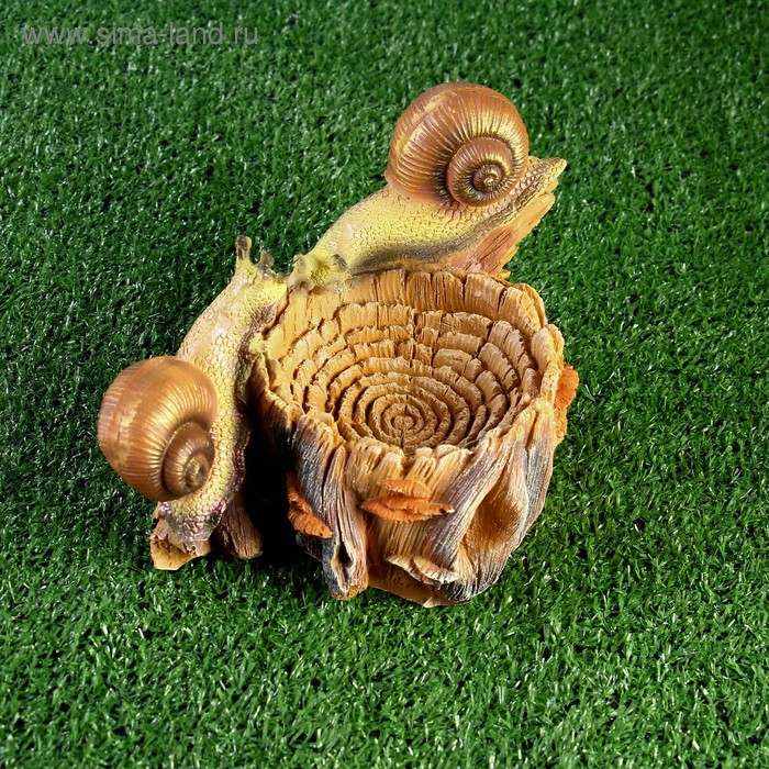 Садовая фигура  Садовая фигура "Улитки-кормушки" 24х15х14см