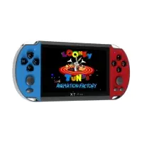 Игровая приставка X7 Plus, AV кабель, 8 бит, 7000 игр, сине-красная