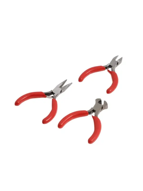 Набор инструментов ЛОМ, бокорезы, длинногубцы, клещи, обрезиненные рукоятки, 80 мм