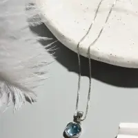 Кулон &laquo;Нежность&raquo;, на цепочке, голубой в серебре, 45 см