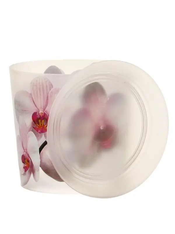 Горшок для орхидей с поддоном IDEA &laquo;Деко&raquo;, 1.2 л, пластиковый, белый