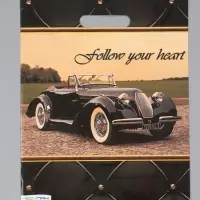 Пакет "Кабриолет, полиэтиленовый с вырубной ручкой 30х40 см, 60 мкм