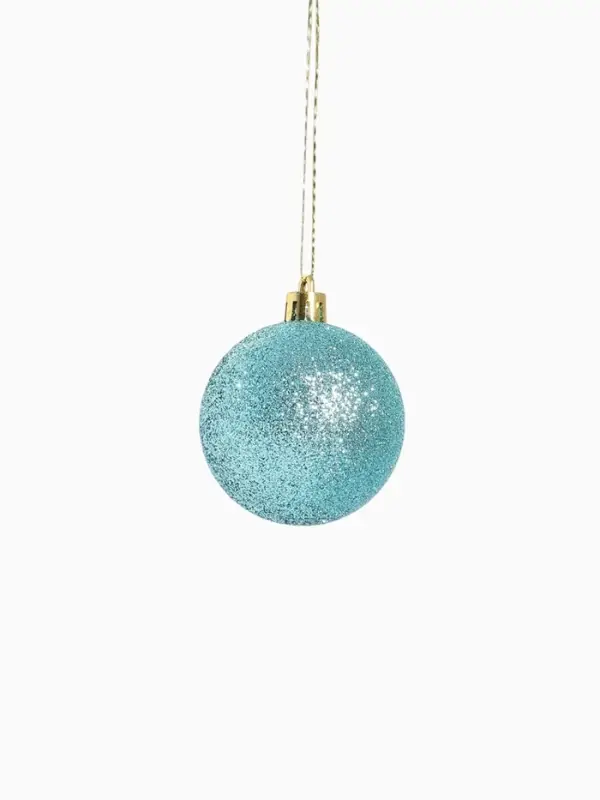 Ёлочные игрушки &laquo;Мелодия&raquo;, шары новогодние, d=6 см, набор 16 шт., узор треск, зелёный