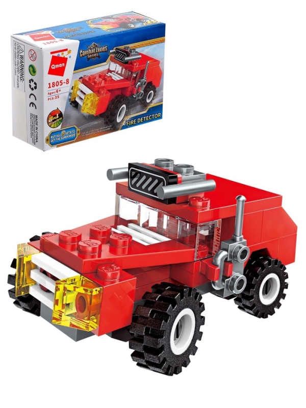 Конструктор Пожарные  Конструктор Пожарные "Транспорт", 1805-8  35 деталей
