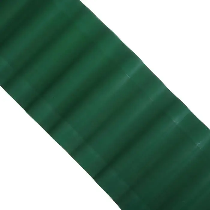 Лента бордюрная, 30 см &times; 9 м, толщина 0.6 мм, гофра, пластиковая, зелёная