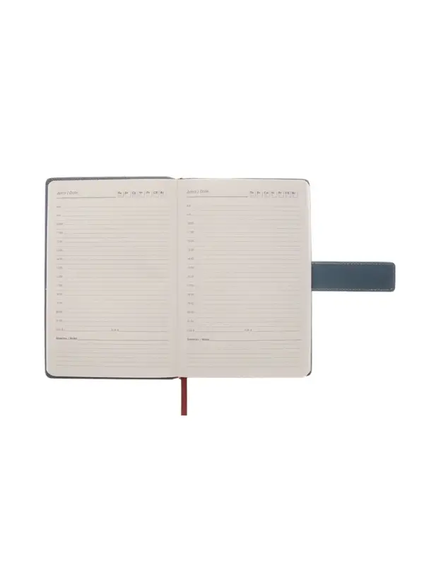 Ежедневник недатированный формат А5, с хлястиком, 128л, линия, пвх, Индиго Ежедневник недатированный формат А5, с хлястиком, 128л, линия, пвх, Индиго