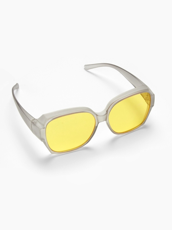 Очки для водителя, антиблик, антифары, uv 380, ширина 15.3 см, желтая линза Очки для водителя, антиблик, антифары, uv 380, ширина 15.3 см, желтая линза