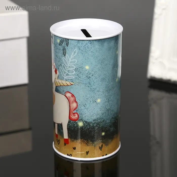 Копилка металл Копилка металл "Единорог" МИКС 12х6,5х6,5 см