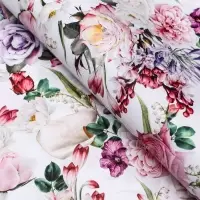 Бумага упаковочная глянцевая двусторонняя «Букет», 100×70 см Бумага упаковочная глянцевая двусторонняя «Букет», 100×70 см