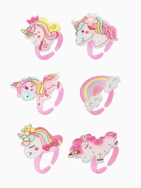 Кольцо &laquo;Выбражулька. Волшебный единорог&raquo;, форма МИКС, разноцветное, безразмерное