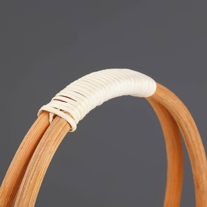 Набор корзин, 3 шт, 27&times;27&times;9/30 см, 23&times;23&times;8/25 см, 20&times;20&times;7/20 см, ротанг