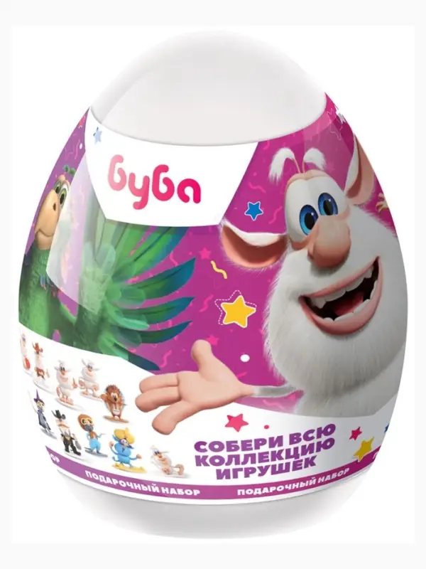 Набор для творчества Набор для творчества "Конфитрейд" "Буба" в пластиковом яйце XXL 1/8