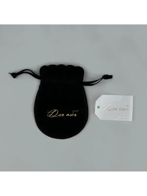 Мешочек подарочный замшевый &laquo;Для тебя&raquo;, черный, тиснение, 9&times;12 см &plusmn; 1.5 см