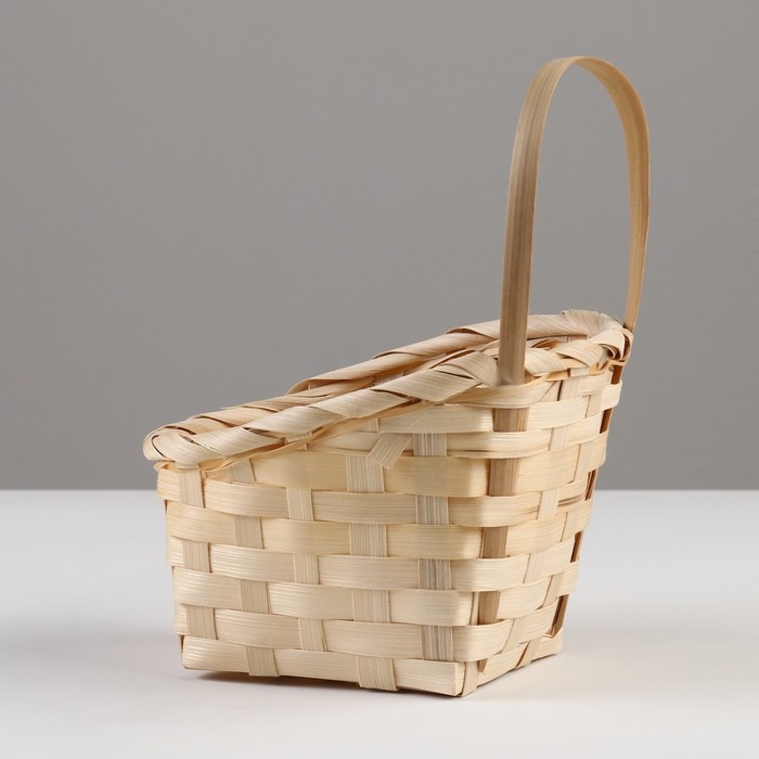 Корзина плетеная, D14 x 13 х H6,5 х 11 х 20 см, бамбук Корзина плетеная, D14 x 13 х H6,5 х 11 х 20 см, бамбук