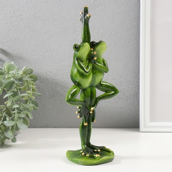 Сувенир полистоун Сувенир полистоун "Лягухи - близнецы" 25х12х8,5 см