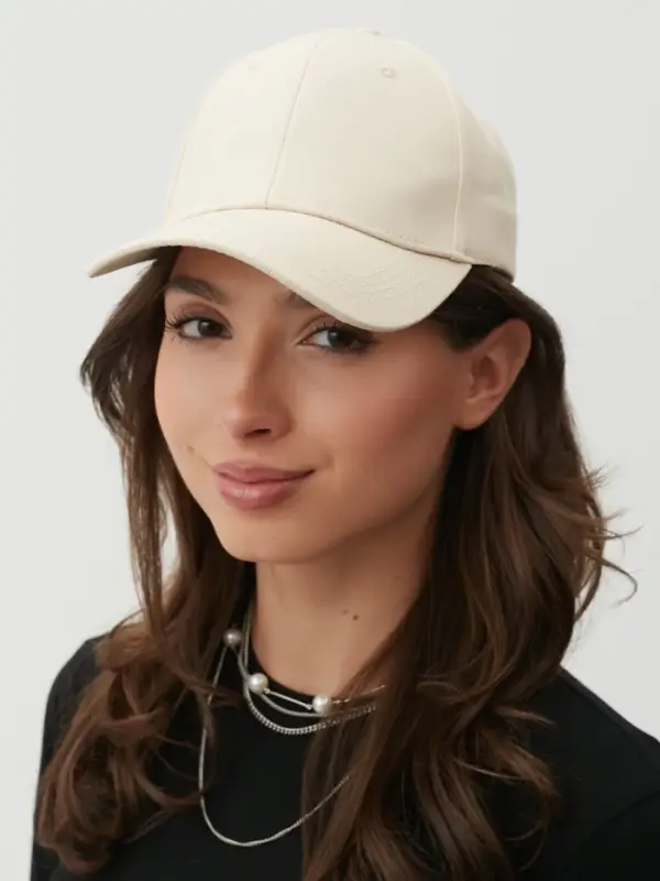 Кепка однотонная унисекс MINAKU, молочный, размер 58