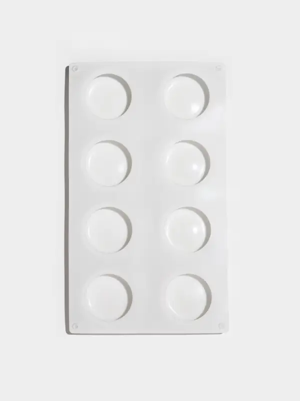 Форма для муссовых десертов и выпечки KONFINETTA &laquo;Пуэнти&raquo;, силикон, 30&times;17.5&times;1.5 см, 8 ячеек (5.5&times;1.5 см), белая