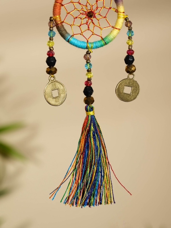 Брелок "Ловец снов" 4х15 см. разноцветный