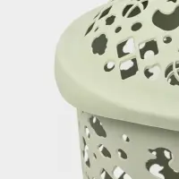 Корзина для белья с крышкой 45л 44х41,5х55,5см"Непоседа", цвет оливковый