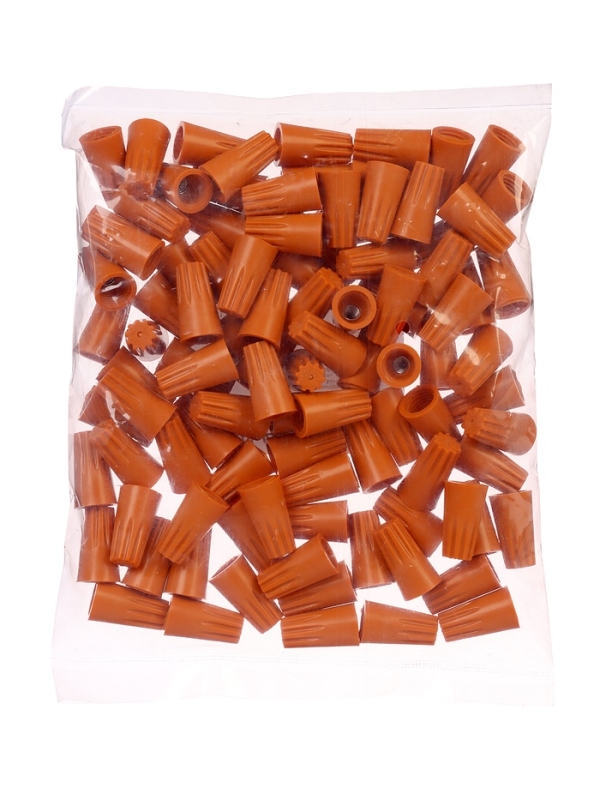Соеденительный изолирующий зажим для проводов СИЗ-3, 2.5-5.5 мм, оранжевый, набор 100 шт