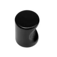 Ручка-кнопка CAPPIO РК102, d=18 мм, пластик, цвет черный