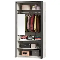 Зеркало интерьерное поворотное &laquo;Клик Мебель&raquo;, на дверцу, на стену, 80&times;30 см, цвет чёрный